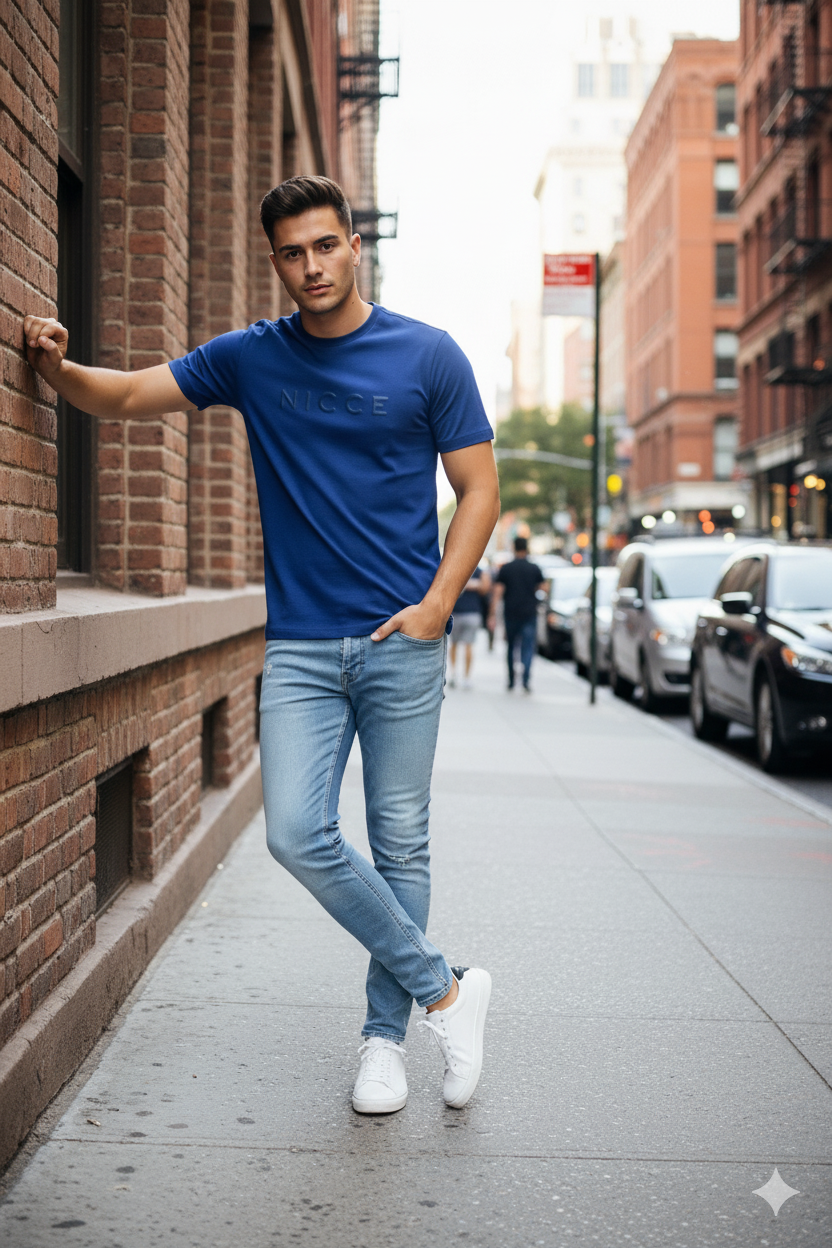 Nicce Compact T-Shirt - Blue