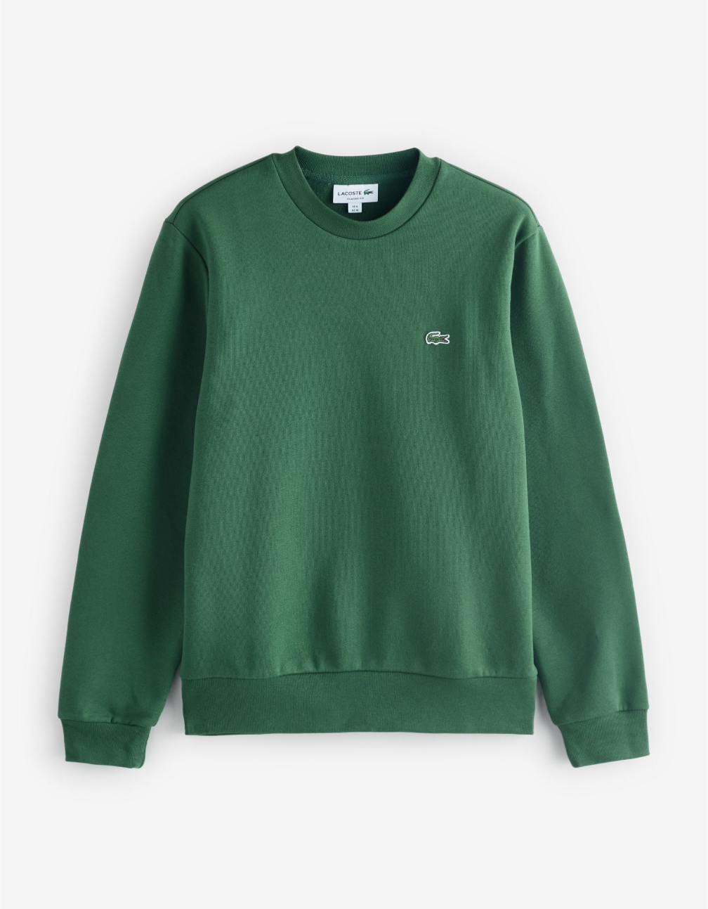 Lacoste Green Classic Fit Brushed Fleece Sweatshirt