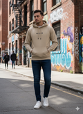Nicce Centre Logo Hood - Beige
