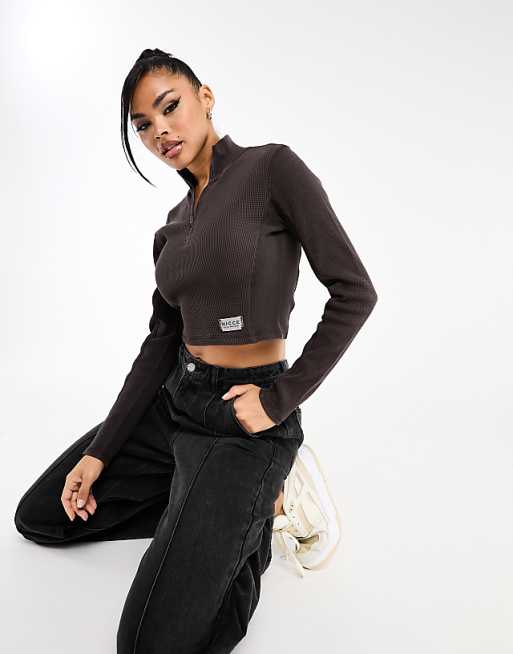NICCE Kira Waffle LS 1/2 Zip Top