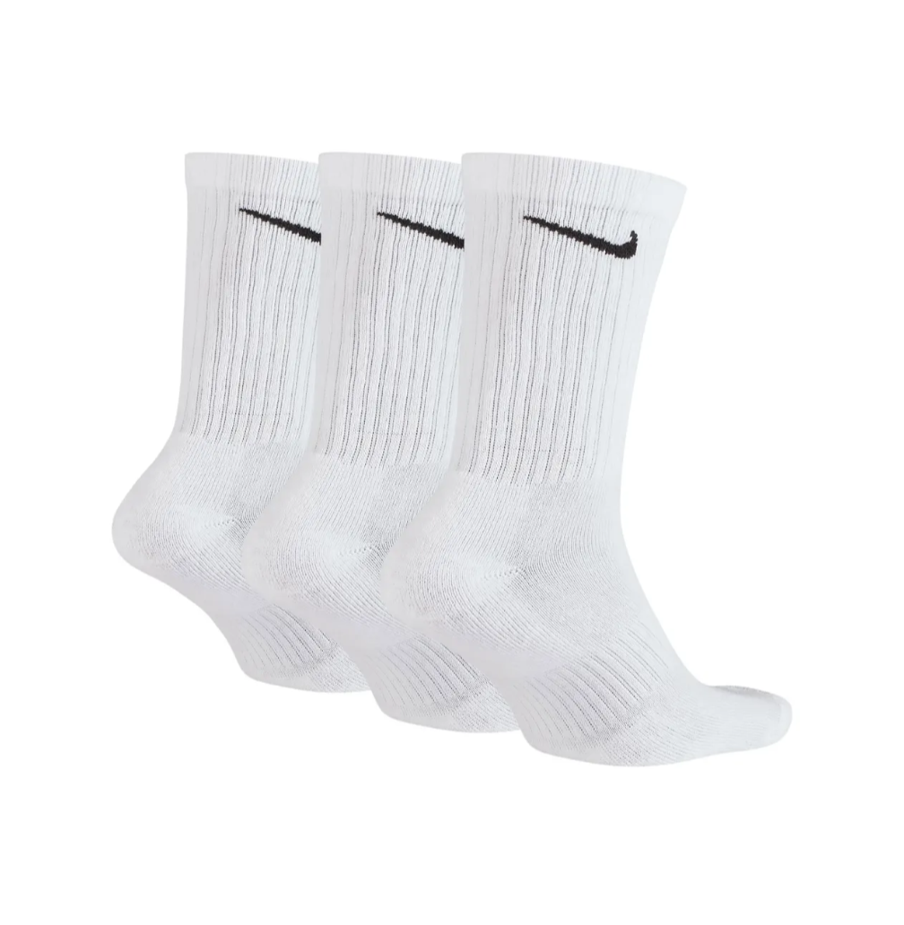 Nike Training Everyday Cushioned 3 pack crew socks - White