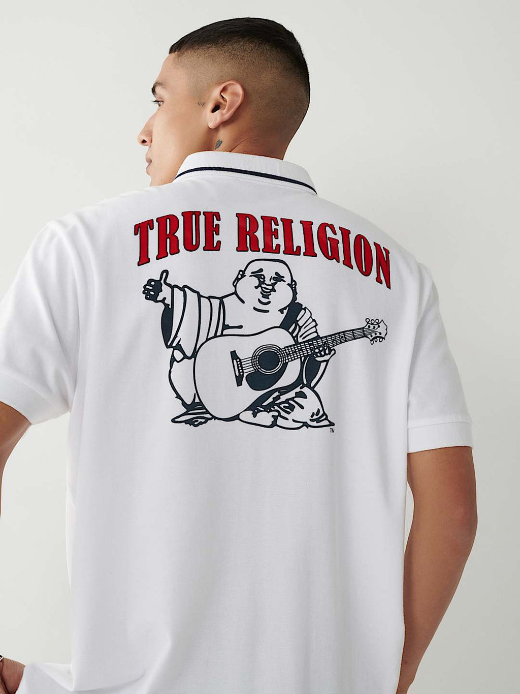 True Religion Mens Polo Shirt Signature Horseshoe