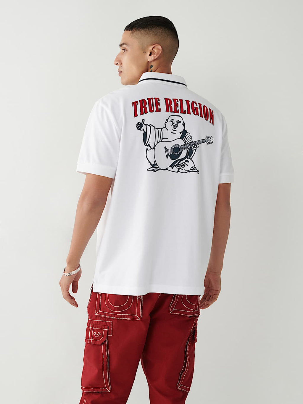 True Religion Mens Polo Shirt Signature Horseshoe