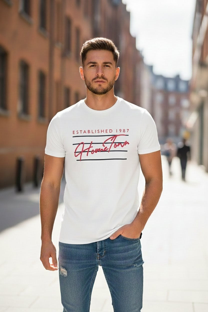 Home Town Signature T-Shirt - White