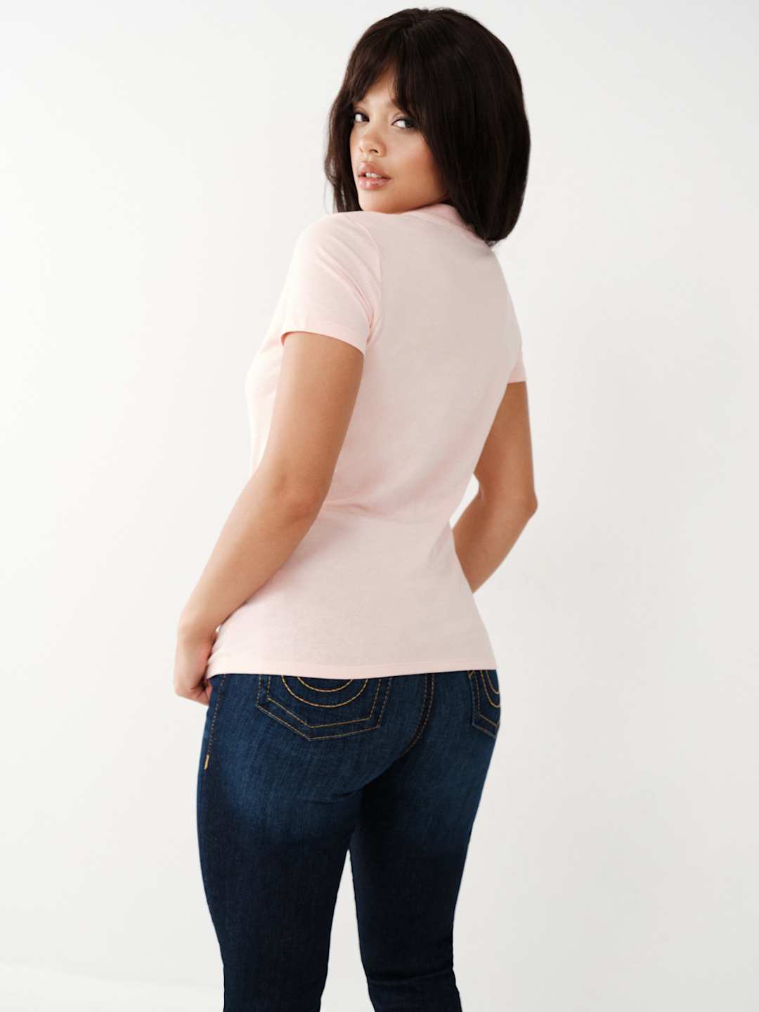 True Religion Women's Crystal Logo T-shirt