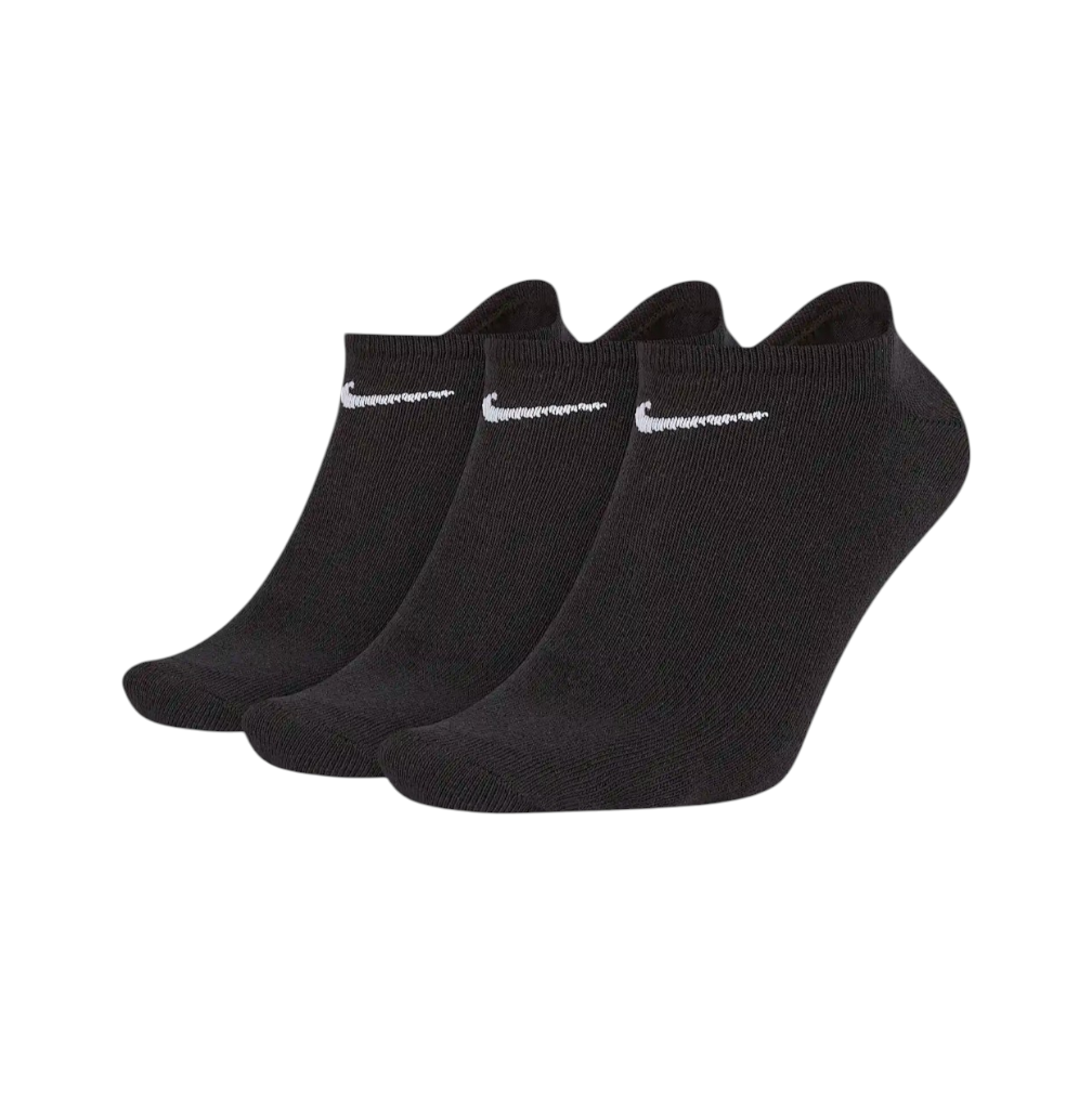 Nike Lightweight Training No-Show Socks (3 Pairs) - Black