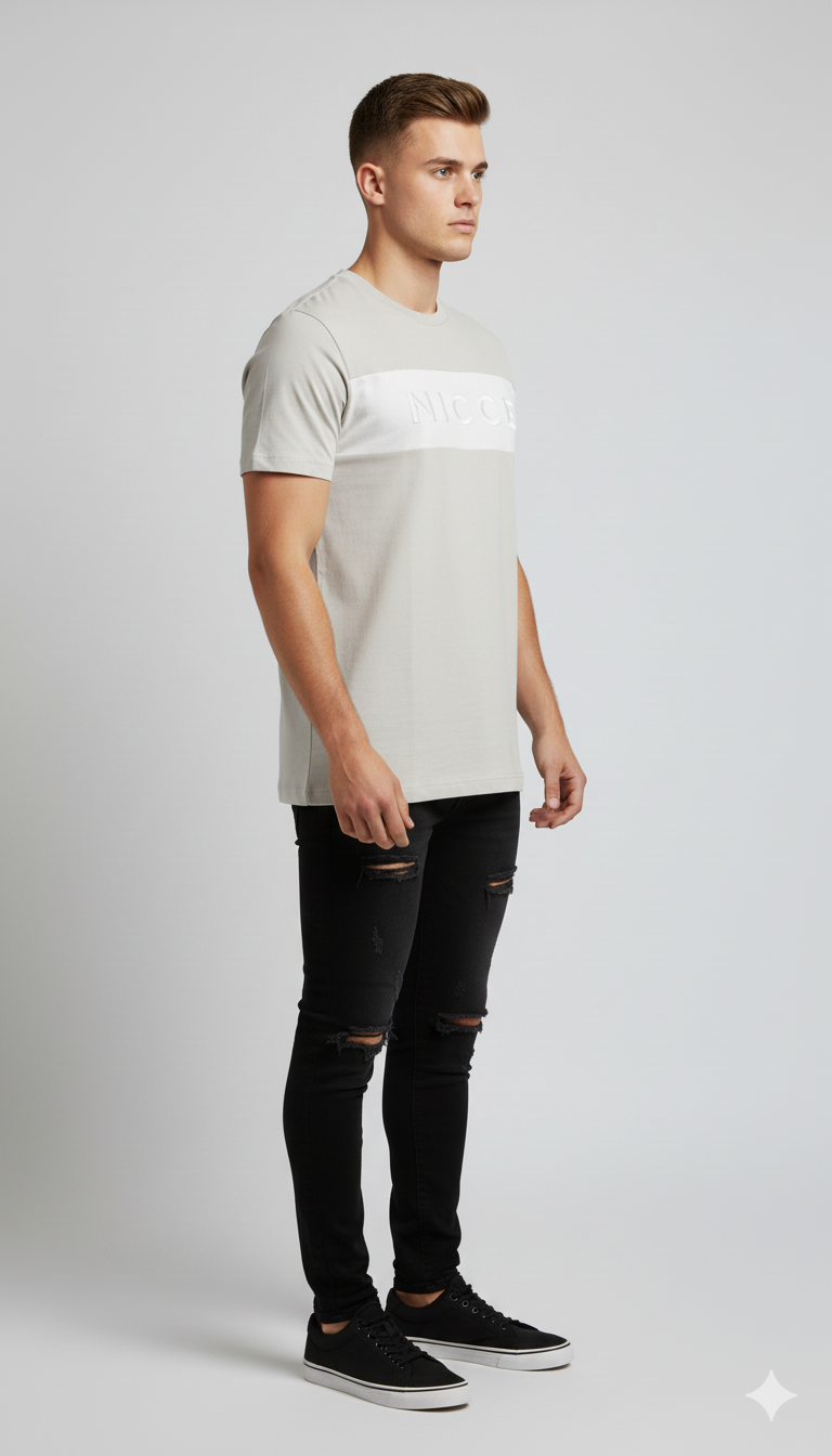 Nicce Mercury Stripe T-Shirt