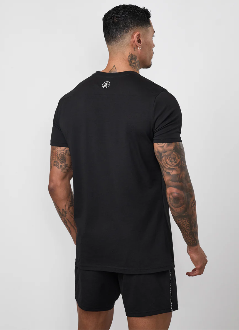 Gym King Taped Jersey T-Shirt - Black