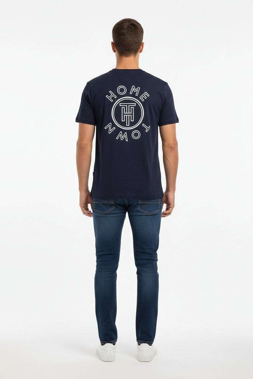 Home Town Core Stamp T-Shirt - Navy