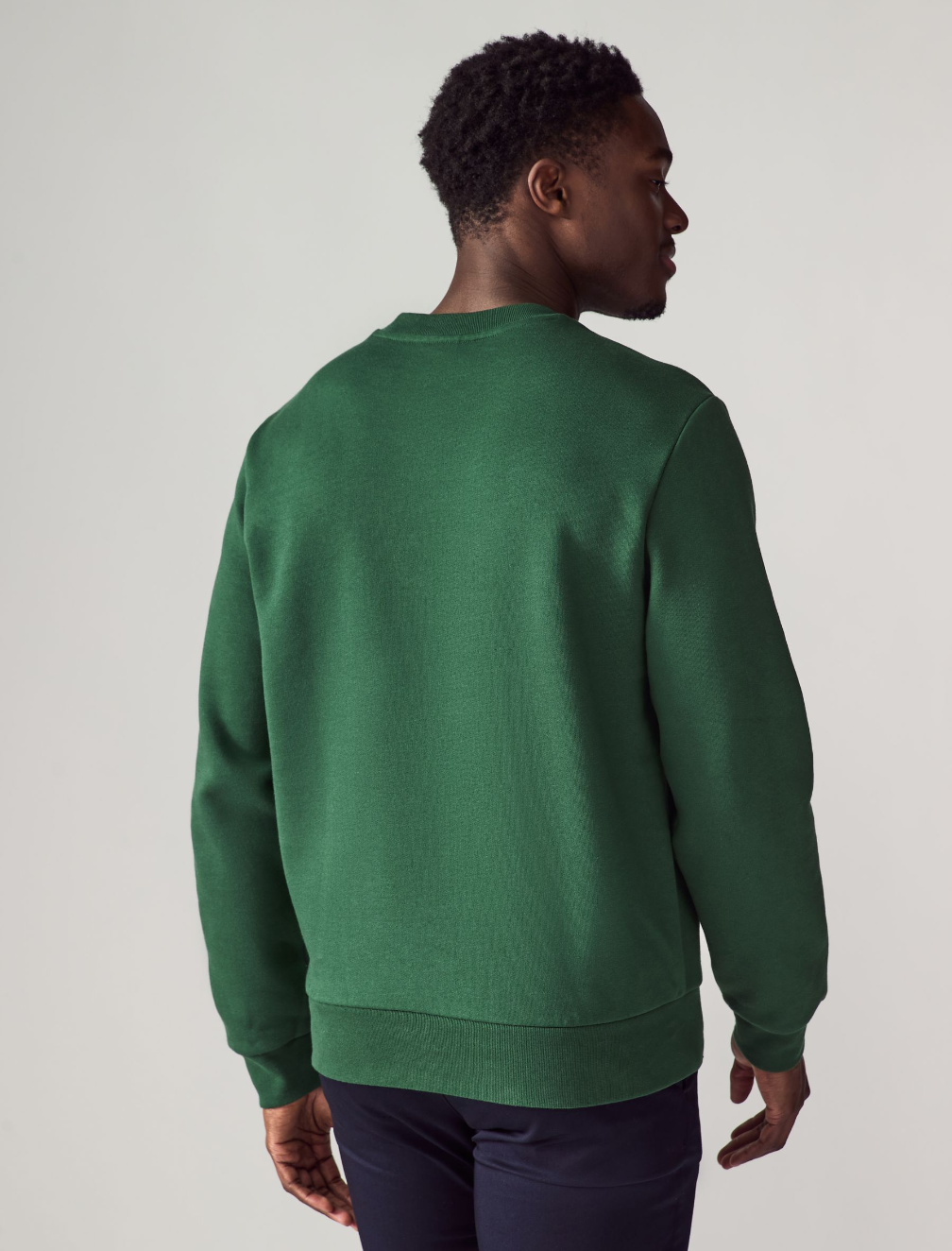 Lacoste Green Classic Fit Brushed Fleece Sweatshirt