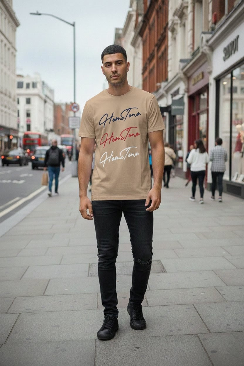 Home Town Repeat T-Shirt - Beige