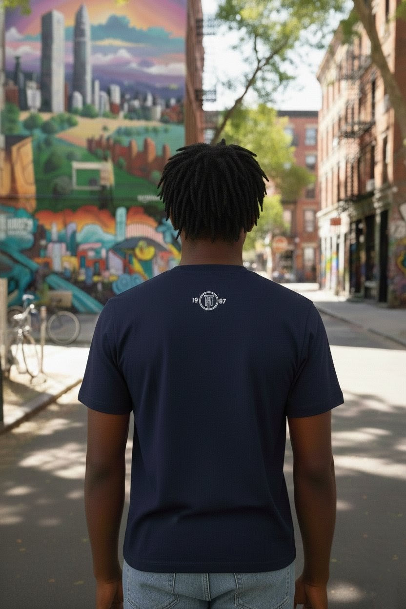 Home Town Repeat T-Shirt - Navy