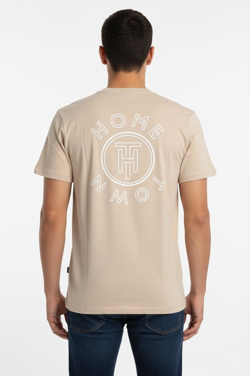 Home Town Core Stamp T-Shirt - Beige