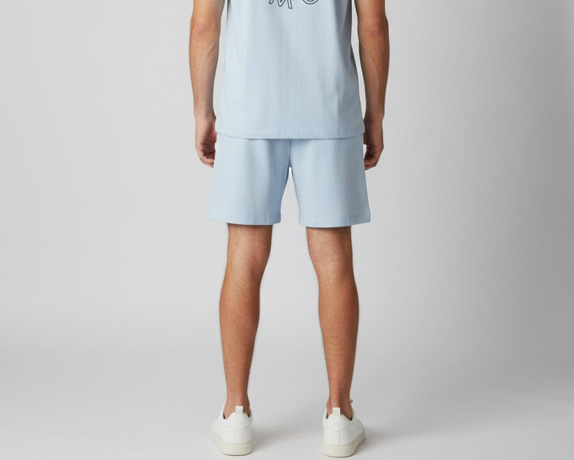 Home Town Core Stamp Shorts - Light Blue