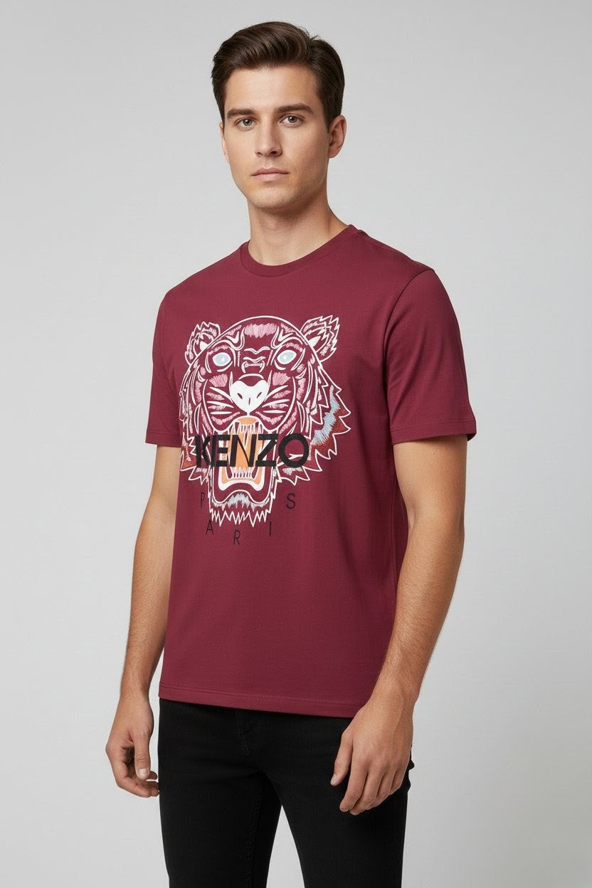 Kenzo Classic Tiger T-Shirt - Burgundy