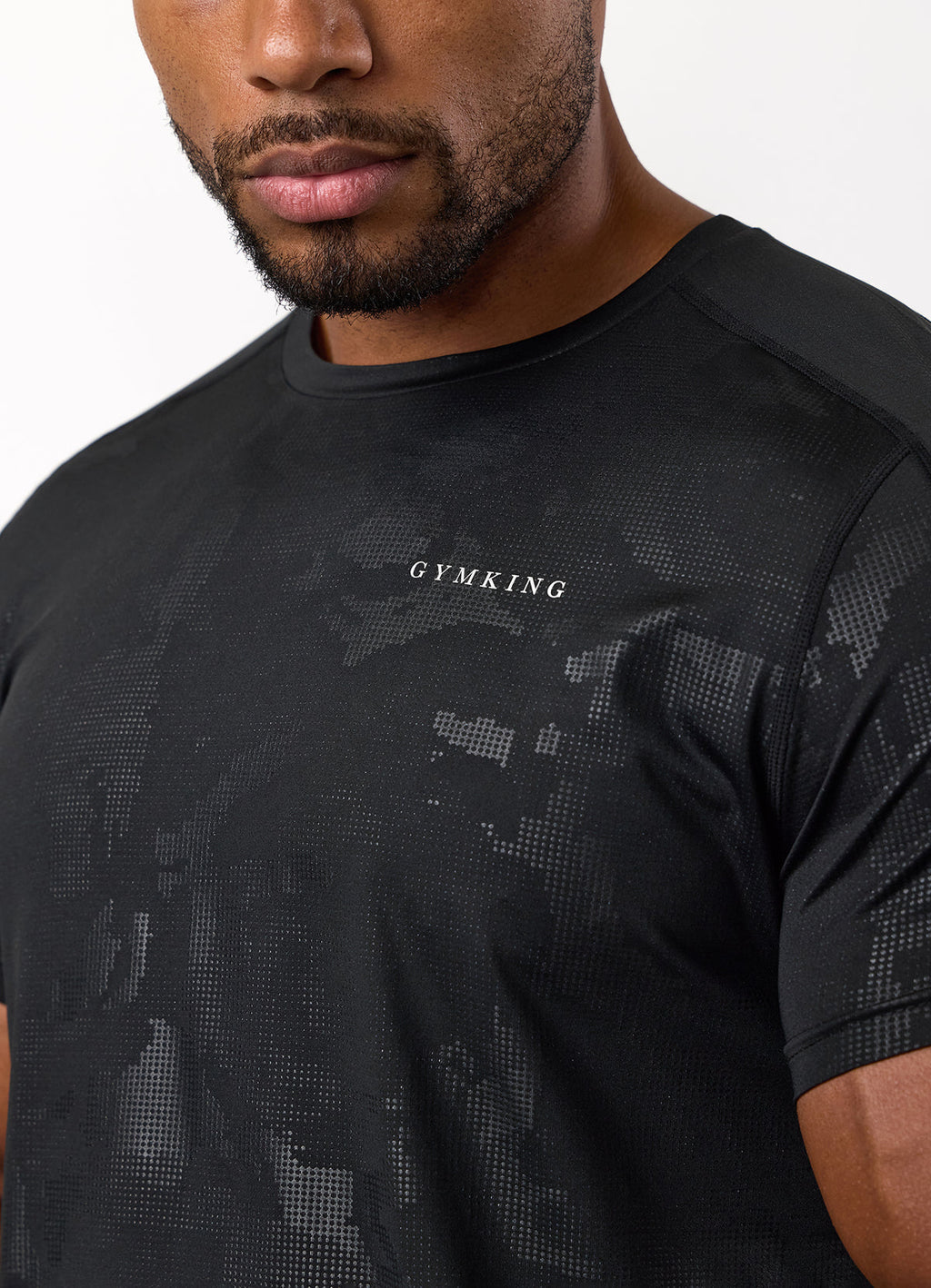 Gym King Debossed Camo T-Shirt