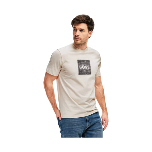Boss Stitched Logo Print T-shirt