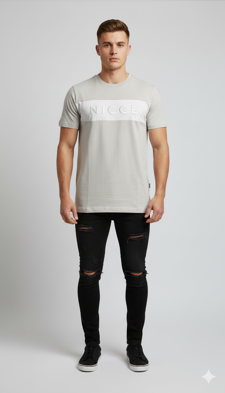 Nicce Mercury Stripe T-Shirt